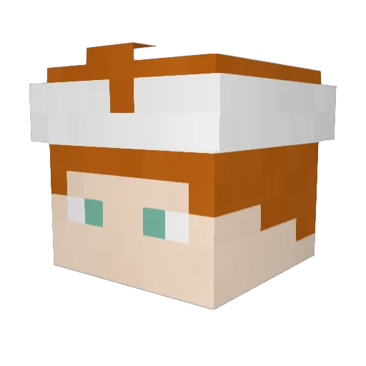 TheCFB Minecraft avatar head, 3D render