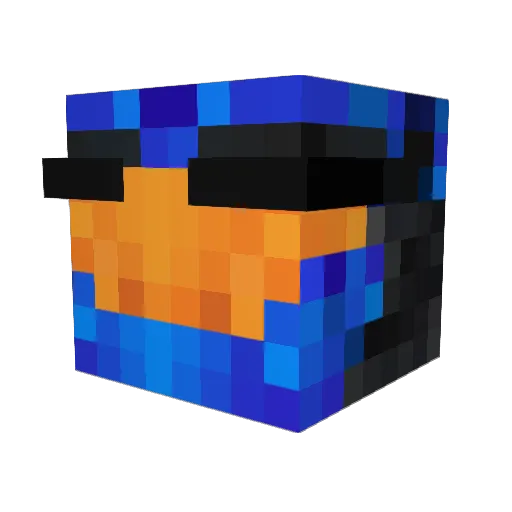 TheCaboose1 Minecraft avatar head, 3D render