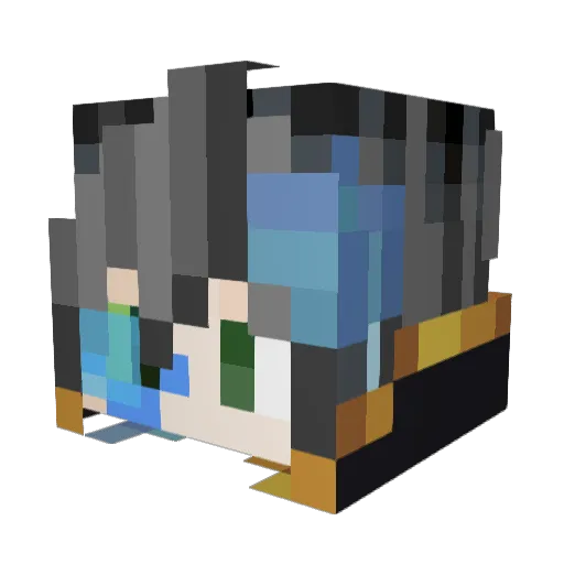 TheCactusKing__ Minecraft avatar head, 3D render