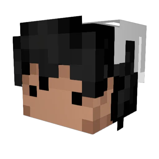 TheCaitFish Minecraft avatar head, 3D render