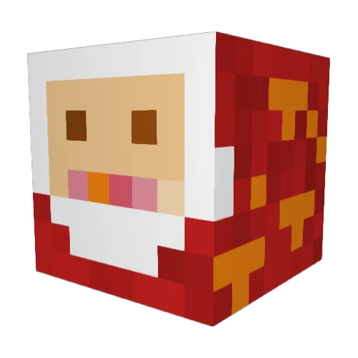 TheCaitchup Minecraft avatar head, 3D render