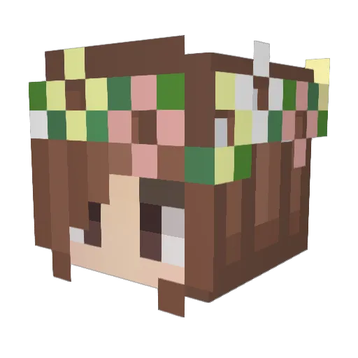 TheCanadianFairy Minecraft avatar head, 3D render