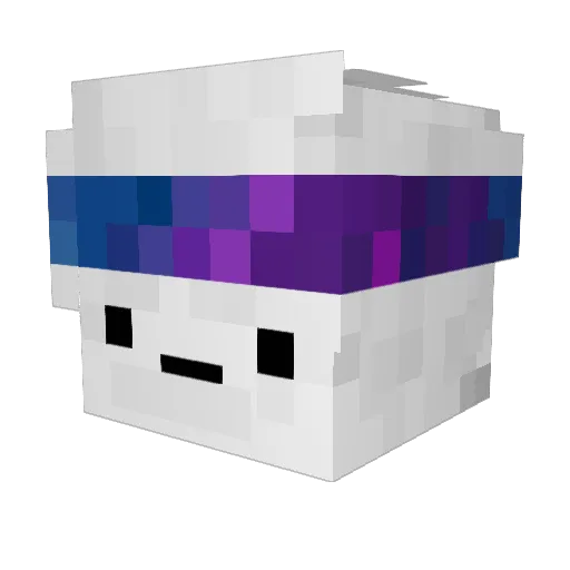 TheCandyMan34 Minecraft avatar head, 3D render
