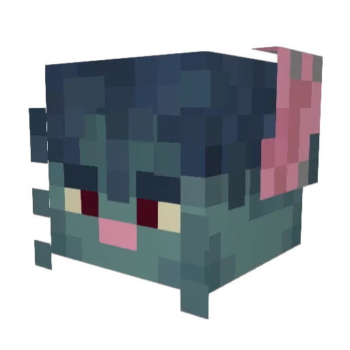 TheCapZ Minecraft avatar head, 3D render