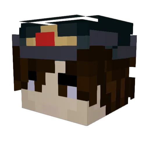 TheCaptain8544 Minecraft avatar head, 3D render