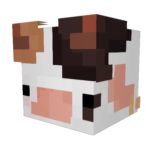 TheCaptainMoo171 Minecraft avatar head, 3D render
