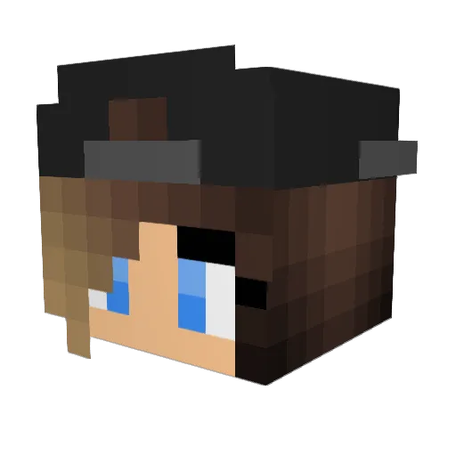 TheCaptainNow Minecraft avatar head, 3D render