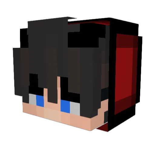 TheCaptival_ Minecraft avatar head, 3D render