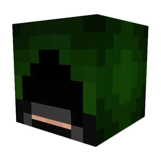 TheCaramelMan Minecraft avatar head, 3D render