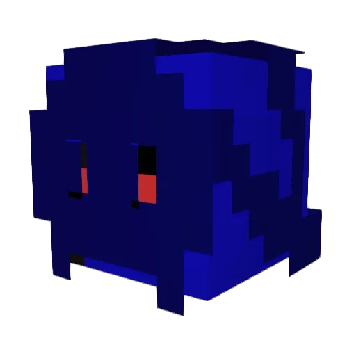 TheCare Minecraft avatar head, 3D render