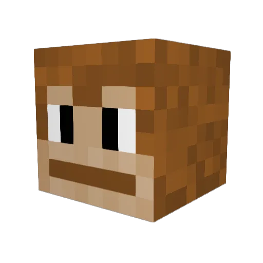 TheCartonOfMilk Minecraft avatar head, 3D render
