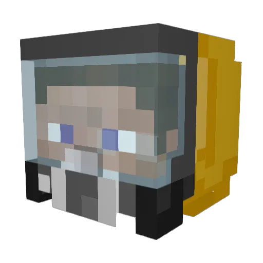 TheCastell07 Minecraft avatar head, 3D render