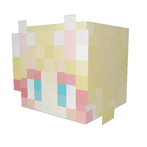 TheCh1ld0 Minecraft avatar head, 3D render