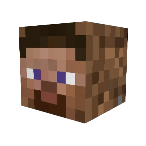 TheChadCat Minecraft avatar head, 3D render