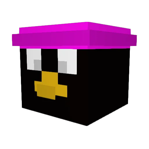 TheChadGuy_ Minecraft avatar head, 3D render