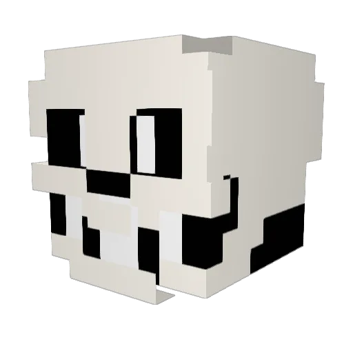 TheChafaComet Minecraft avatar head, 3D render
