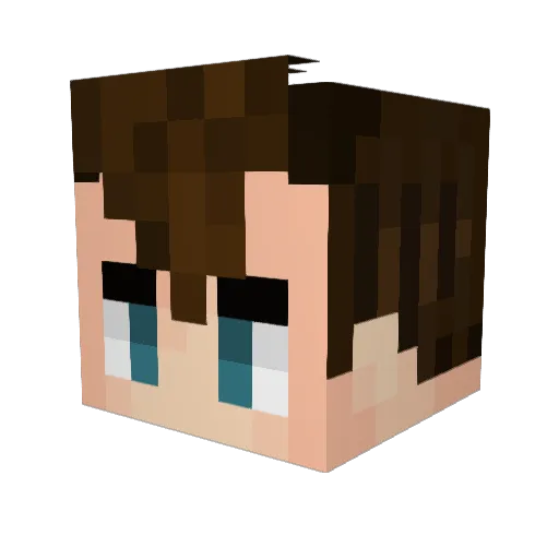 TheChair83 Minecraft avatar head, 3D render