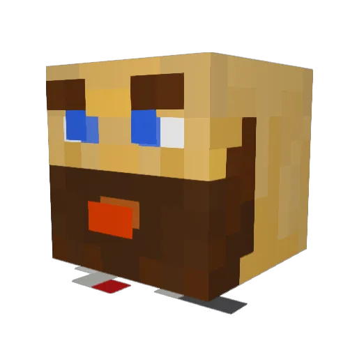 TheChairman__ Minecraft avatar head, 3D render