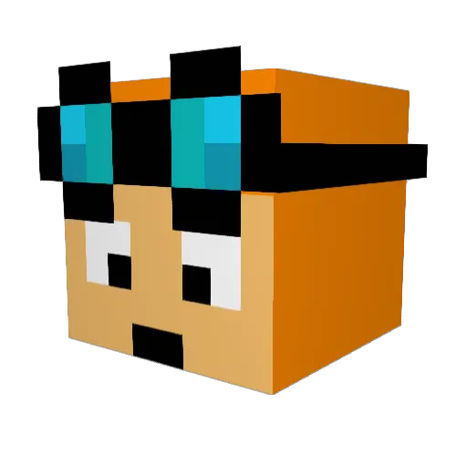 TheChaosDiamond Minecraft avatar head, 3D render