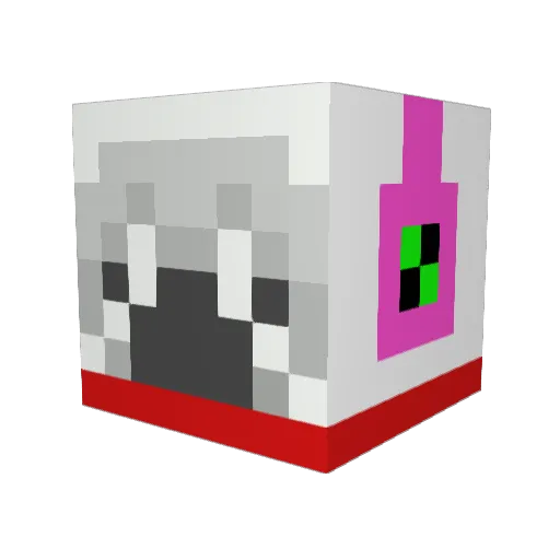TheChaoticLlama Minecraft avatar head, 3D render