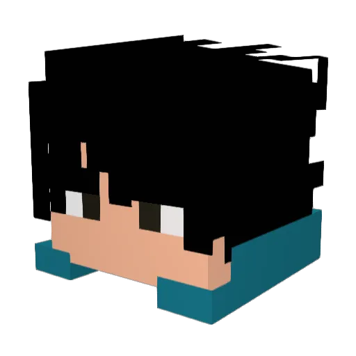 TheCheatBoy Minecraft avatar head, 3D render