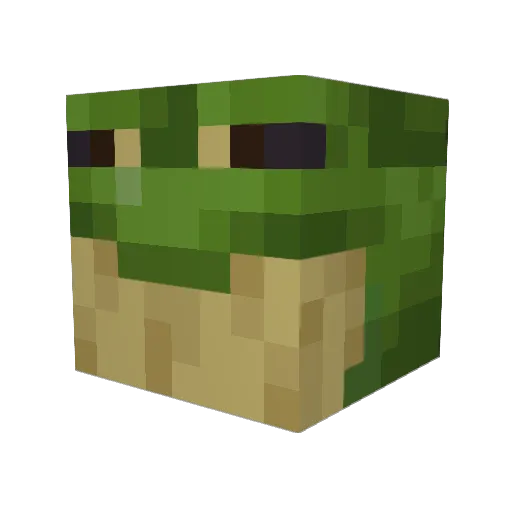 TheCheeseDrinker Minecraft avatar head, 3D render