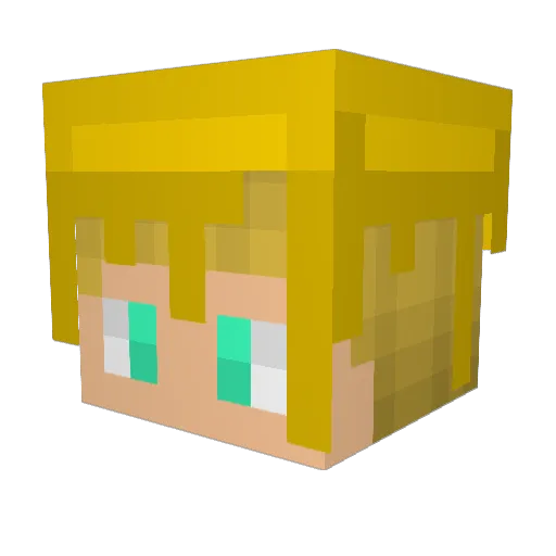 TheCheeseLegend_ Minecraft avatar head, 3D render