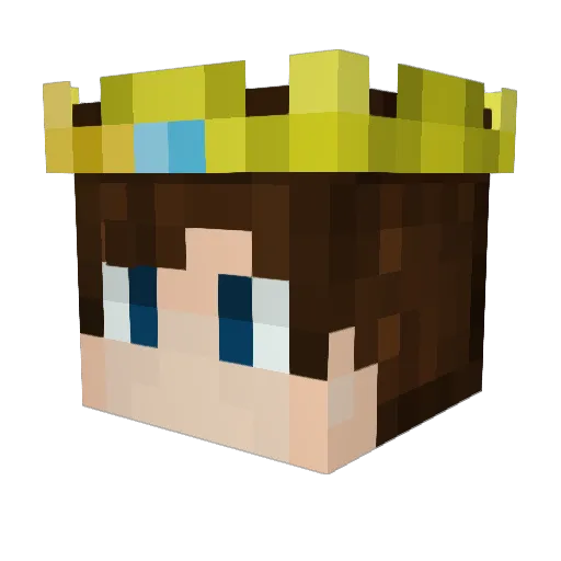 TheChibb Minecraft avatar head, 3D render