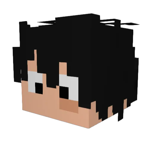 TheChicken536 Minecraft avatar head, 3D render