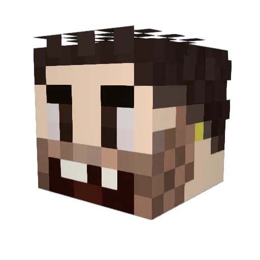 TheChimichangas Minecraft avatar head, 3D render