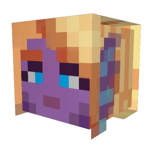 TheChimu Minecraft avatar head, 3D render