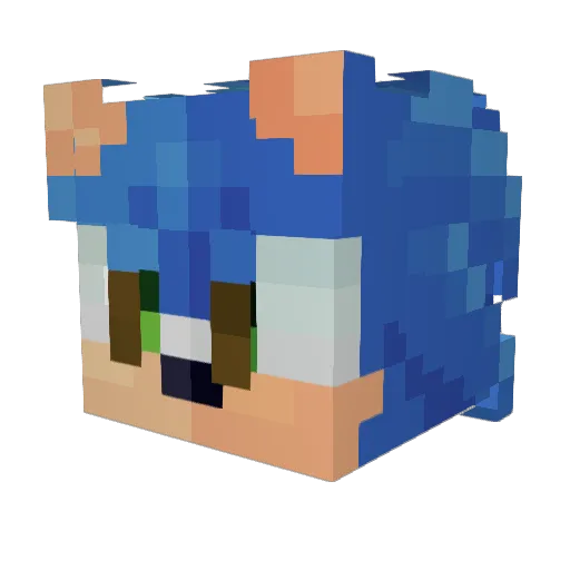 TheChinster Minecraft avatar head, 3D render