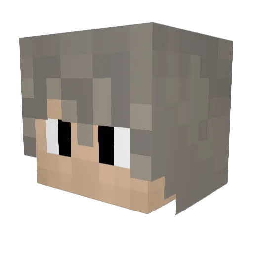 TheChipps Minecraft avatar head, 3D render