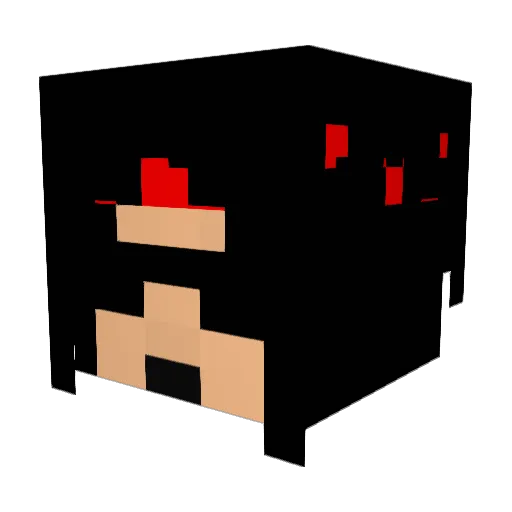 TheChipsKing14 Minecraft avatar head, 3D render