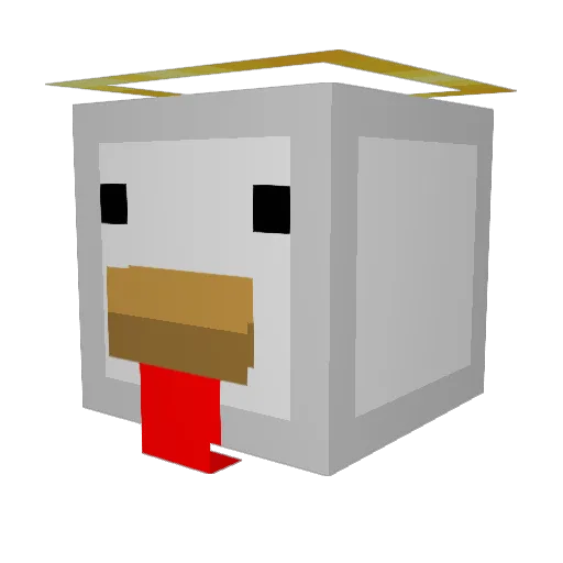 TheChocoC Minecraft avatar head, 3D render