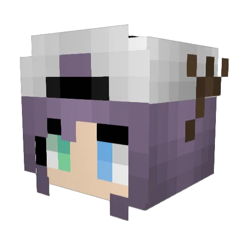 TheChocolateCake Minecraft avatar head, 3D render