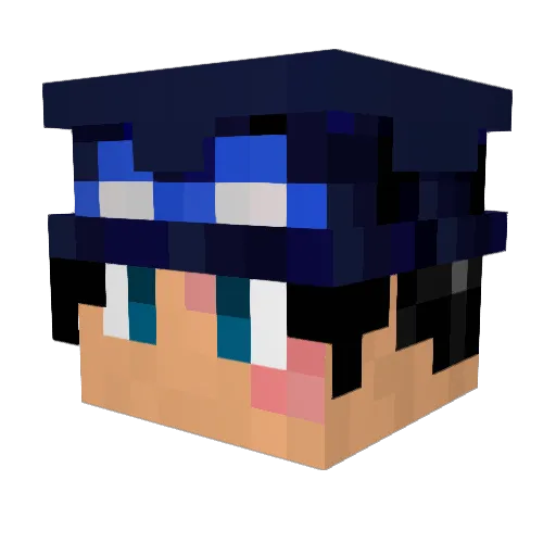 TheChosenOneZV Minecraft avatar head, 3D render