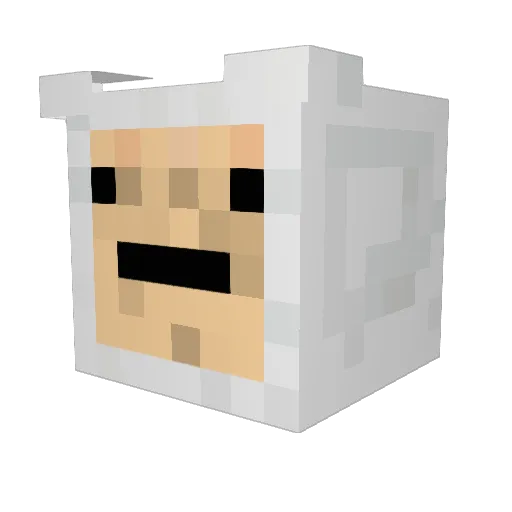 TheChrashy Minecraft avatar head, 3D render