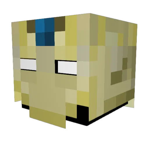 TheChrisBloke Minecraft avatar head, 3D render