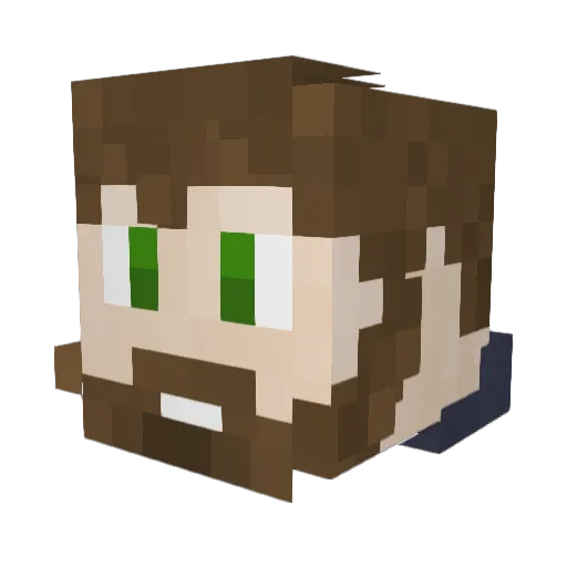 TheChrisCross Minecraft avatar head, 3D render