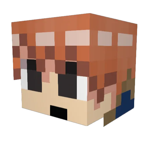 TheChumsta Minecraft avatar head, 3D render