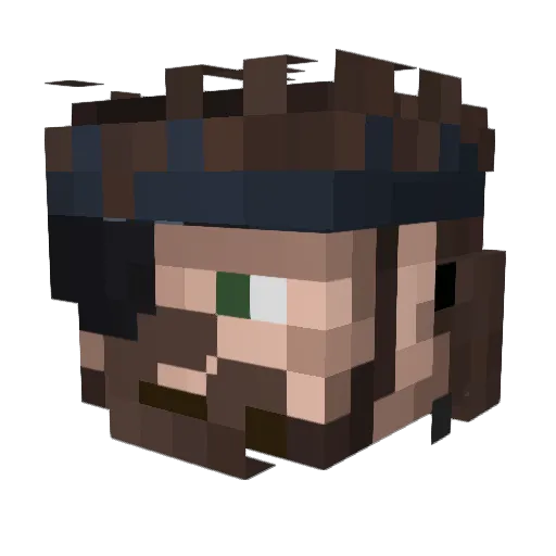 TheChurro06 Minecraft avatar head, 3D render