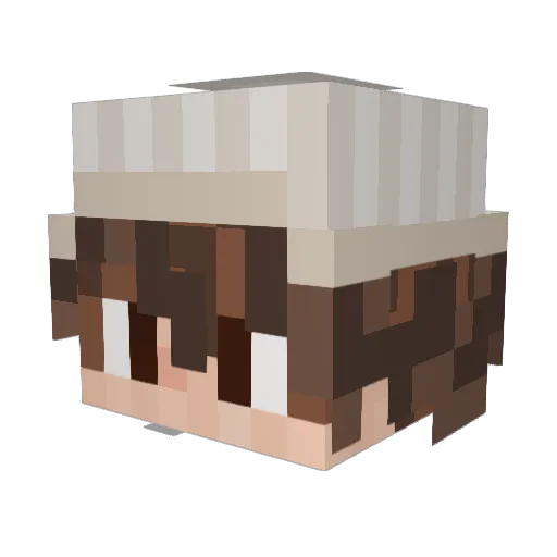 TheChurroBureau Minecraft avatar head, 3D render