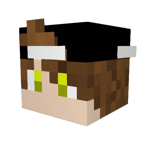 TheChzn1 Minecraft avatar head, 3D render