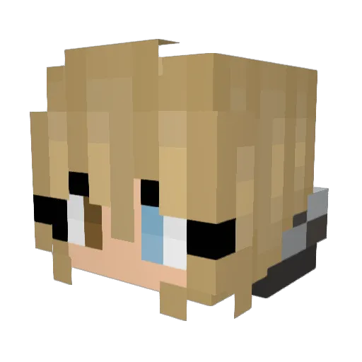 TheCleverGooze Minecraft avatar head, 3D render