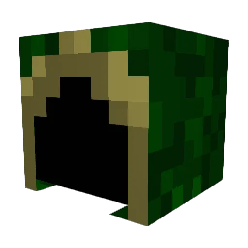 TheCloakedMango Minecraft avatar head, 3D render