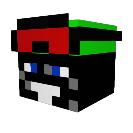 TheCloneKiller Minecraft avatar head, 3D render