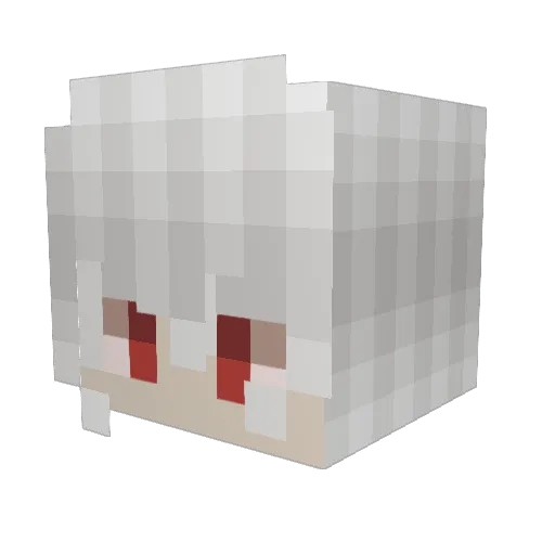 TheClosetIsGlass Minecraft avatar head, 3D render