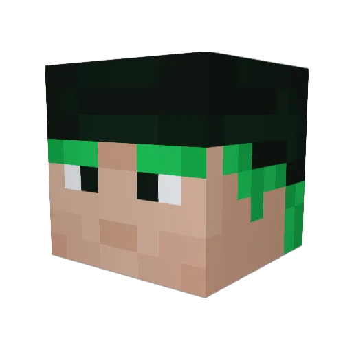 TheCoOkieOne Minecraft avatar head, 3D render