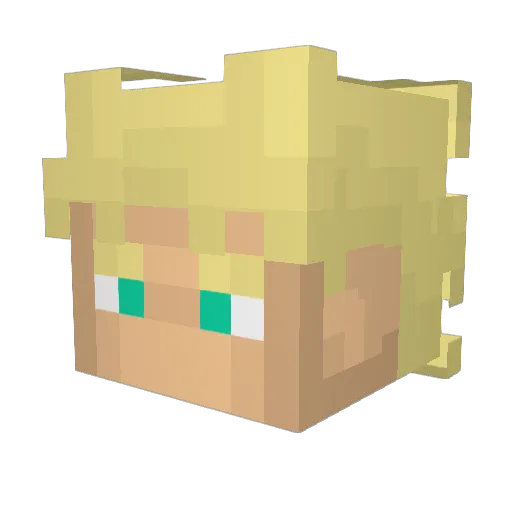 TheCobraXD Minecraft avatar head, 3D render